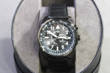 Citizen Eco-Drive Promaster Nighthawk Chronograph ~ B877-S122589 ~ Black Dial