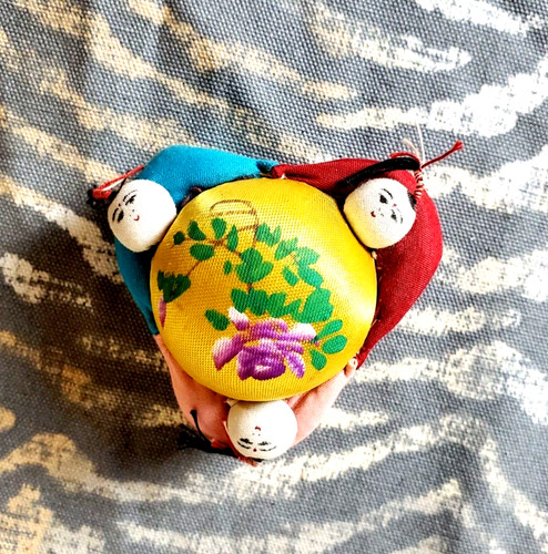Silk pin cushion - silk,