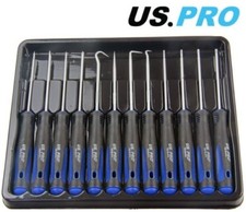 US PRO TOOLS 12pc PRECISON TORX / SCREWDRIVER HOOK & PICK TOOL SET