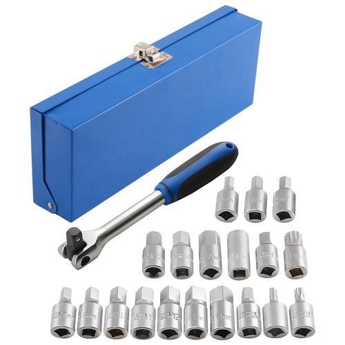 21pc sump plug socket set - 21pc,