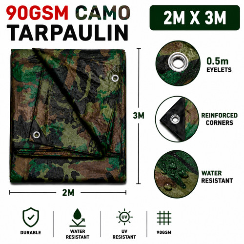Camouflage tarpaulin 3m - camouflage,