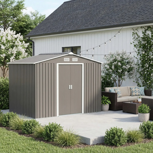 9x6ft garden storage shed - 9x6ft,