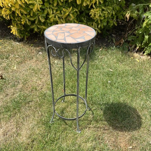 Vintage metal plant stand - vintage,