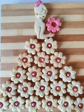 Bis-crostata 42 Fanciulla Fiori formine per biscotti cookie cutters tagliapasta