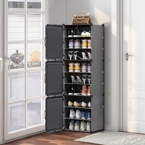 Dustproof plastic shoe - shoe, rack