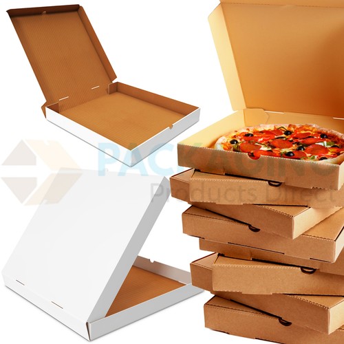 Plain pizza boxes takeaway - pizza,