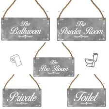 Modern Bathroom Door Sign