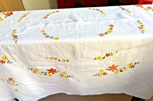 Vintage cream irish linen - vintage,