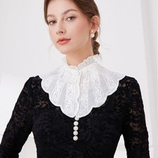 Embroidered Ruffle Collar