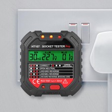 1-2PCS Socket Tester Digital Plug in Electric Mains Fault Checker Polarity Test