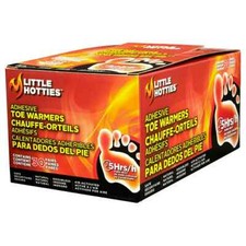 Little Hotties Adhesive Toe Warmers Box of 30 Pairs Bulk Pack 5 Hours Heat