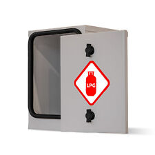 CAMPERVAN CAMPINGAZ STEEL SAFETY GAS LOCKER FOR 907 904 BOTTLE MOTORHOME (GREY)