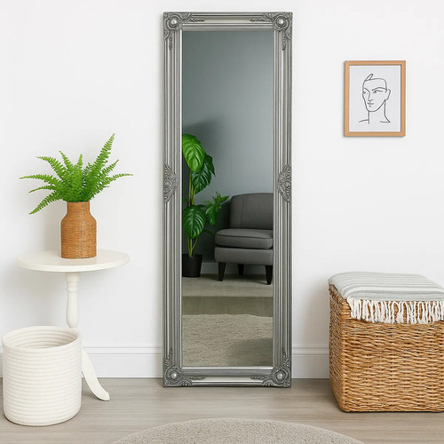 Tall slim silver - , mirror