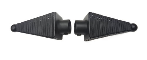 Black curtain pole finials - black,