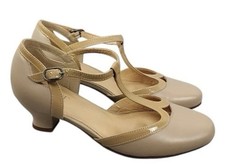 Hotter Rumba Shoes Nude Beige