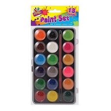 ArtBox 18 Colour Paint Box With Brush (SG12922)