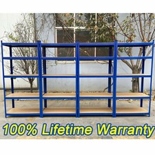 5 Tier Heavy Duty Metal Shelves Garage Racking Shelving Boltless Storage Unit