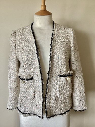 Zara woman cream - woman, boucle