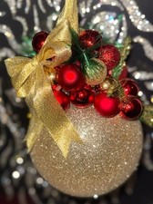Giant 15cm Christmas Decorated Bauble. Stunning Decoration  All designs/Colours
