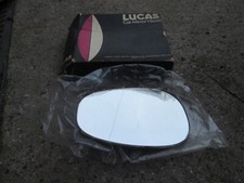 LUCAS WING MIRROR GLASS BOXED GENUINE NOS CONTINENTAL SHAPE MH10F