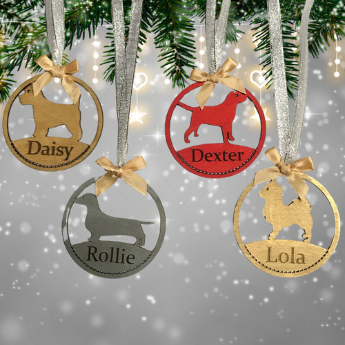 Personalised christmas pet dog - christmas,