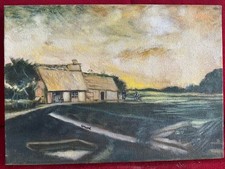 VINCENT VAN GOGH oil painting on  canvas, vtg stamped signed