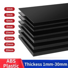 Black ABS Plastic Sheet Plastic Plate Board DIY Project Model Thickess 1mm-30mm