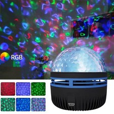 LED Projector Night Light with Remote Water Ripple Ocean Wave Lamp Home Decor