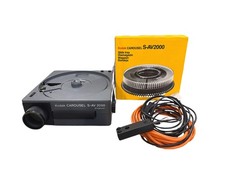 Vintage Kodak Carousel S-AV 2050 Slide Projector, Prime with Slide Tray