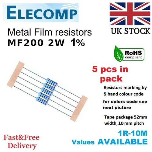 Metal film resistors - metal, all