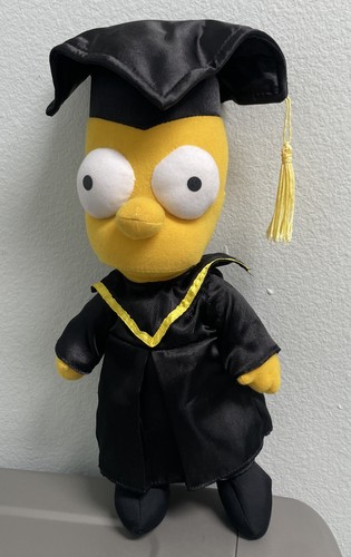 Bart simpson plush graduation - bart,