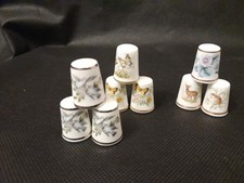Job Lot of Royal Worcester Thimbles x 9