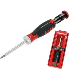 Neilsen 12 in i Magnetic Ratchet Soft Grip Handle Screwdriver Bit Set