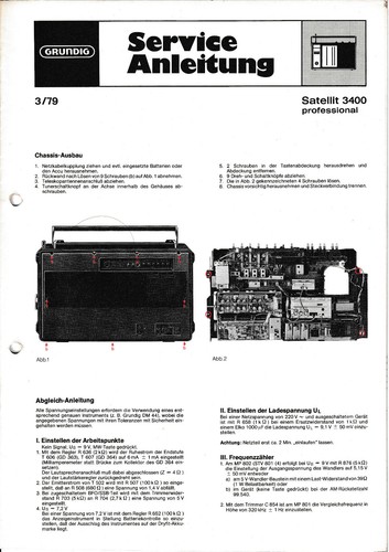 Service manual for - , grundig