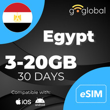 Egypt eSIM 3GB-20GB: Egypt Travel Roaming Data eSIM 5G Mobile Data
