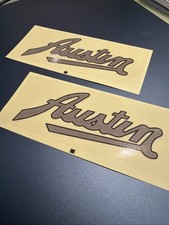 Two ‘Austin’ Decal/Stickers Suitable for an Austin J40 Pedal Car