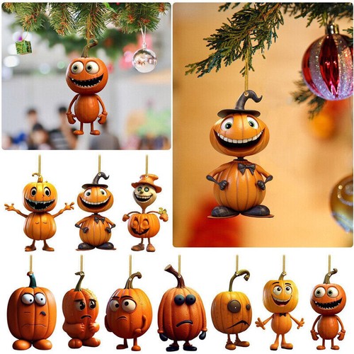 10pcs pumpkin tree ornament - 10pcs,