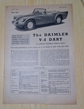 Daimler V-8 Dart - Report from