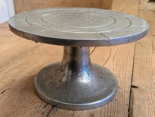 Vintage Turntable / Banding Wheel - Potters Sculpting Rotating Display Stand