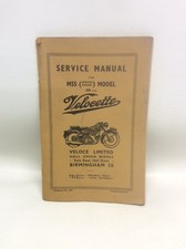 Velocette SERVICE MANUAL MSS
