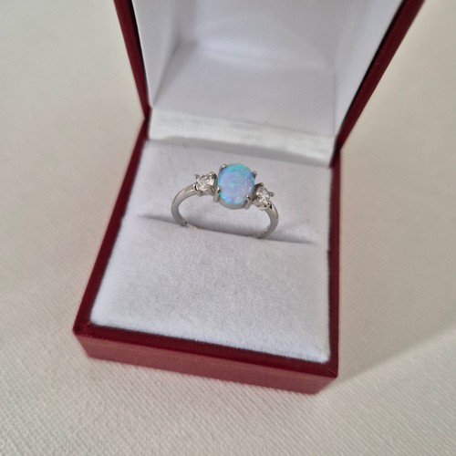 Blue opal swiss star - &,