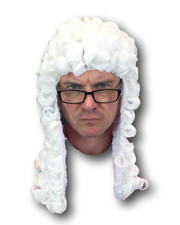 White Judge Wig Barrister
