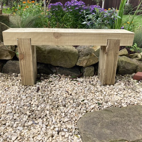 Seater wooden rustic garden - 2,