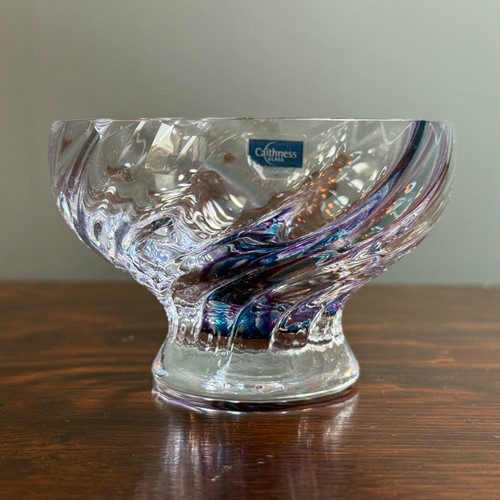 Caithness crystal footed glass - caithness,
