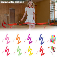 1-10pcs 4M Gym Dance Ribbon Rhythmic Art Gymnastic Streamer Baton Twirling Rod