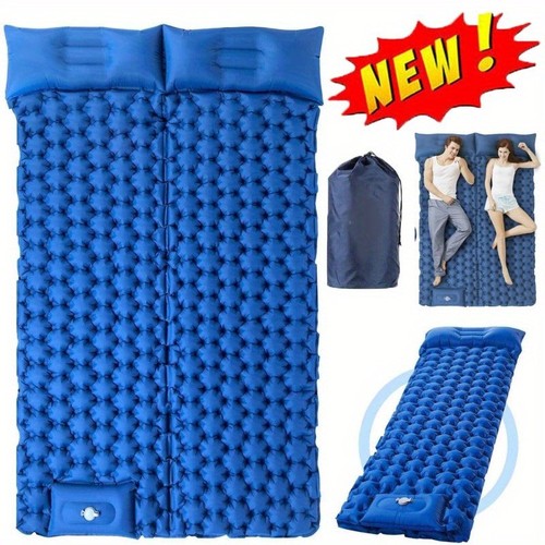 Inflatable double camping mat - inflatable,