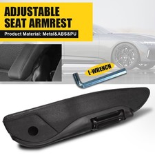 Universal Adjustable PU Leather Car Seat Armrest Console Box Arm Rest Left side