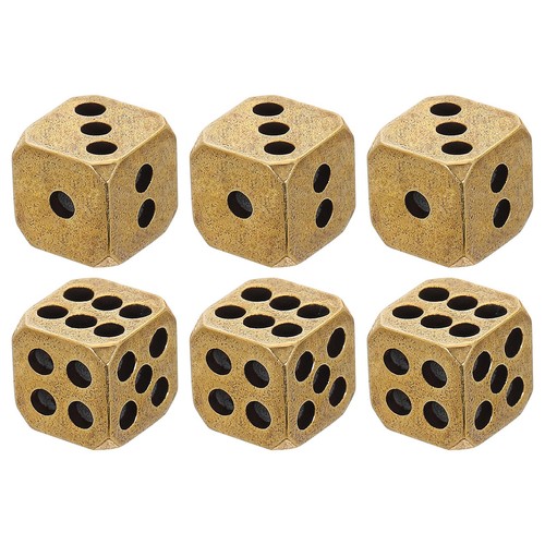 Pcs brass dice set - 6,