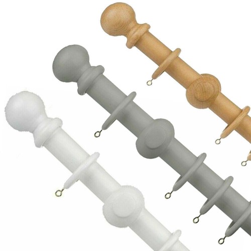 28mm large wooden curtain pole - 28mm,