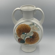 Double Handled Hand Painted Vase HJ wood Burslem